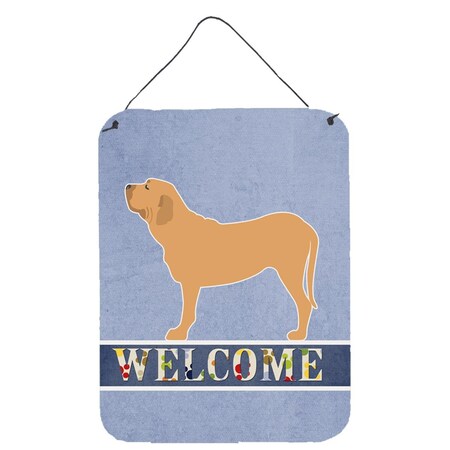 Carolines Treasures Fila Brasileiro Welcome Wall or Door Hanging Prints BB5583DS1216